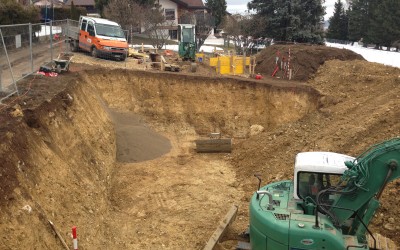 Début des travaux de terrassement d’une villa dans le district de Nyon