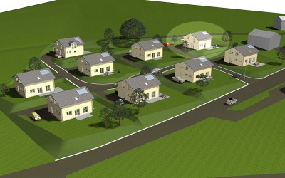 Montage d’une deuxième maison à Nierlet-les-Bois
